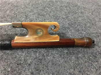 

1PCS Brazilwood violin bow. Paris eye mosaic. Red horn. Snail shape tail. Colored winding violin bow #XG3302