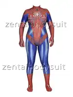 MJ Jamie Spider Costume Mary Jane Girl Cosplay Bodysuit Spandex Lycra Zentai Halloween Party suit free delivery