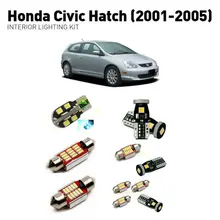 Светодиодные внутренние фонари для Honda civic hatch 2001-2005 7 шт. Светодиодные Автомобильные фары комплект освещения автомобильные лампы Canbus