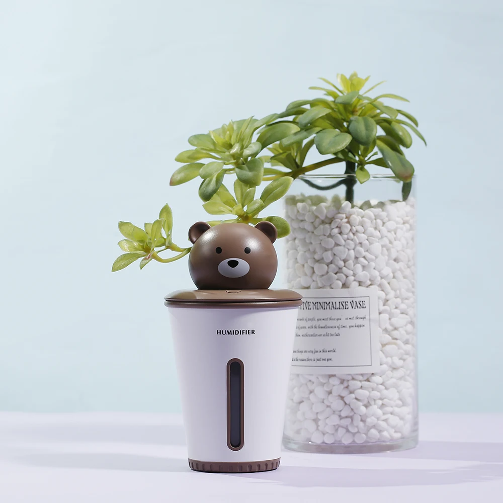 

2018 New Bear Humidifier Cute Cartoon Desktop Air Humidifier Creative Mute USB Diffuser Air Purifier For Home Office Dormitory
