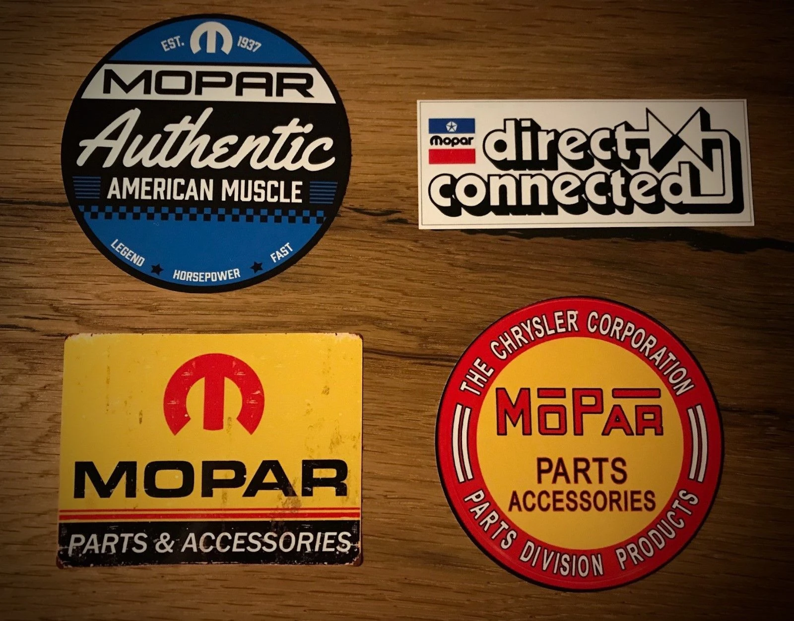 2x MOPAR Autocollant USA Sticker v8 Big Block Tuning Muscle Car Racing Retro mg328