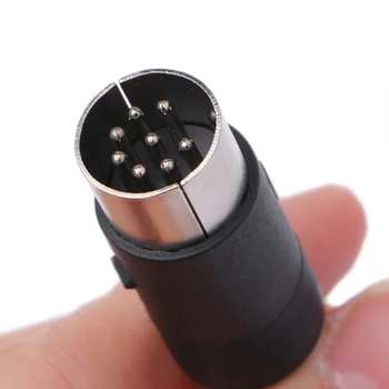 

Male DIN Plug Socket Connector 8 PIN Chassis Cable Mount