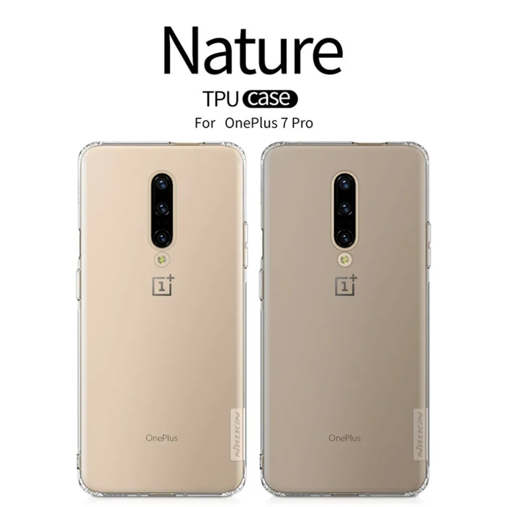 Для oneplus 7 Pro чехол TPU Защитный чехол ТПУ NILLKIN Nature прозрачный мягкий чехол для задней панели чехол для one plus 7 pro