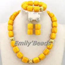 Новинка модный костюм в африканском стиле Бусины комплект ювелирных изделий нигерийские Свадебные Бусины комплект ювелирных изделий cj379