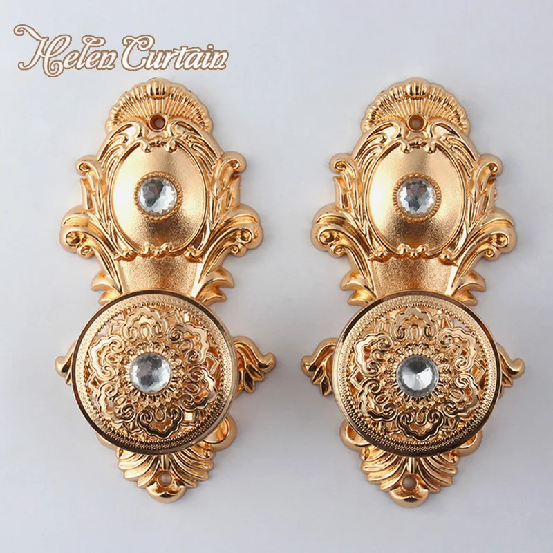 

Window Crystal Curtain Holdback Europe Decoration Curtains Accessories Tieback Curtain Hooks Hanger(One Pair)
