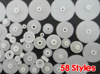 

IMC hot 58 styles Plastic Gears Cog Wheels All The Module 0.5 Robot Parts DIY Necessary