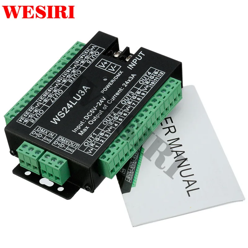 WS24LU3A 24CH DMX Controller 24 Channel DMX 512 Decoder RGB Controller Decoder for RGB LED Strip Module Lights 24x3A WS24LU3A|dmx 512 decoder|24ch dmxrgb controller - AliExpress Door Access Control Wiring Diagram AliExpress