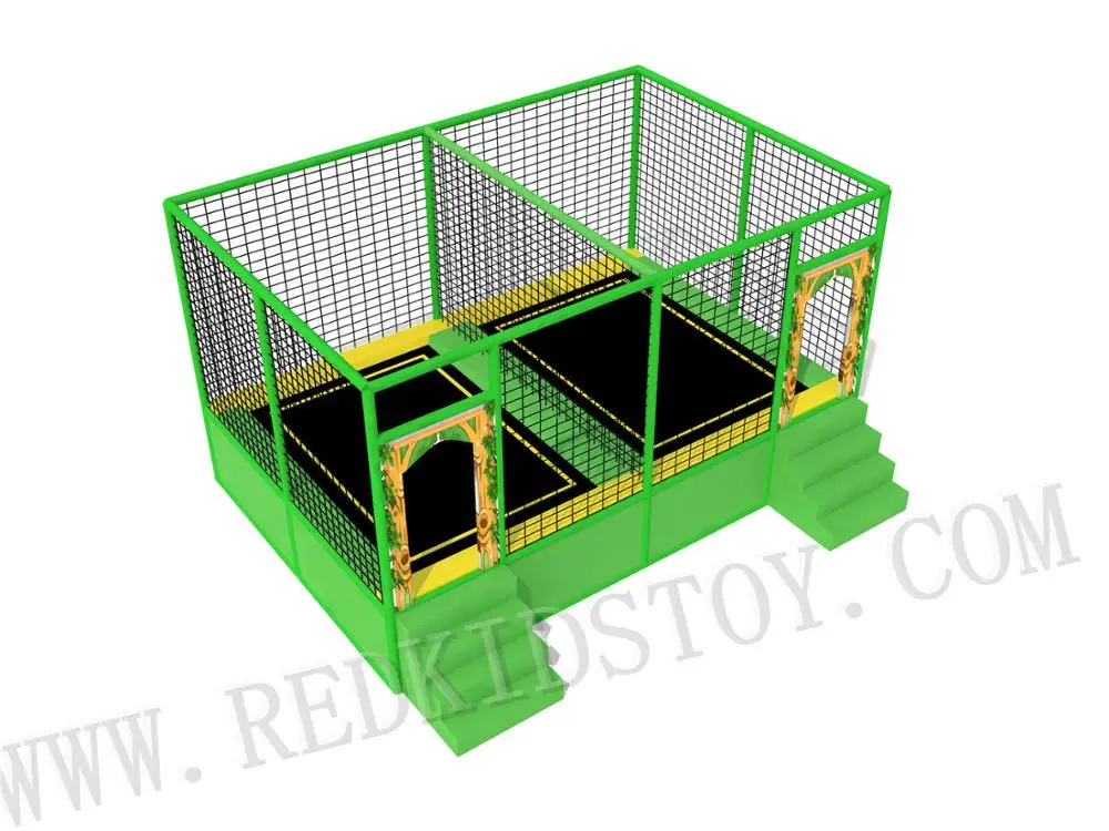 

CE Certificated Trampoline for Children With Two Separated Jumping Bed HZ-LG076