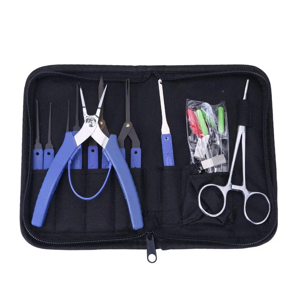 15pcs/se GHIXACTO Locksmith Tools Pack Broken Keys Kit Easily Pick The Broken Keys Out of Lock Remove Lock Repairing Pick Set