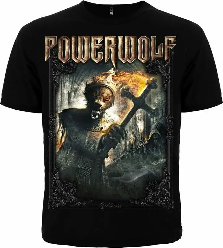 Футболка POWERWOLF PREACHERS OF NIGHT. Металл религиозный. Разный размер! Брендовая Хлопковая