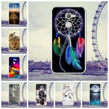 Cassa del telefono Per Alcatel A3 Della Pelle 5.0 pollici Del Telefono Della Copertura Posteriore per Alcatel A3 Custodie A3 Del Silicone di TPU Borsette Coperture sacchetto del telefono Del Fiore(China)