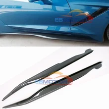 Реальные углеродного волокна боковые юбки 1 пара для Chevrolet Corvette C7 до Stringray T061