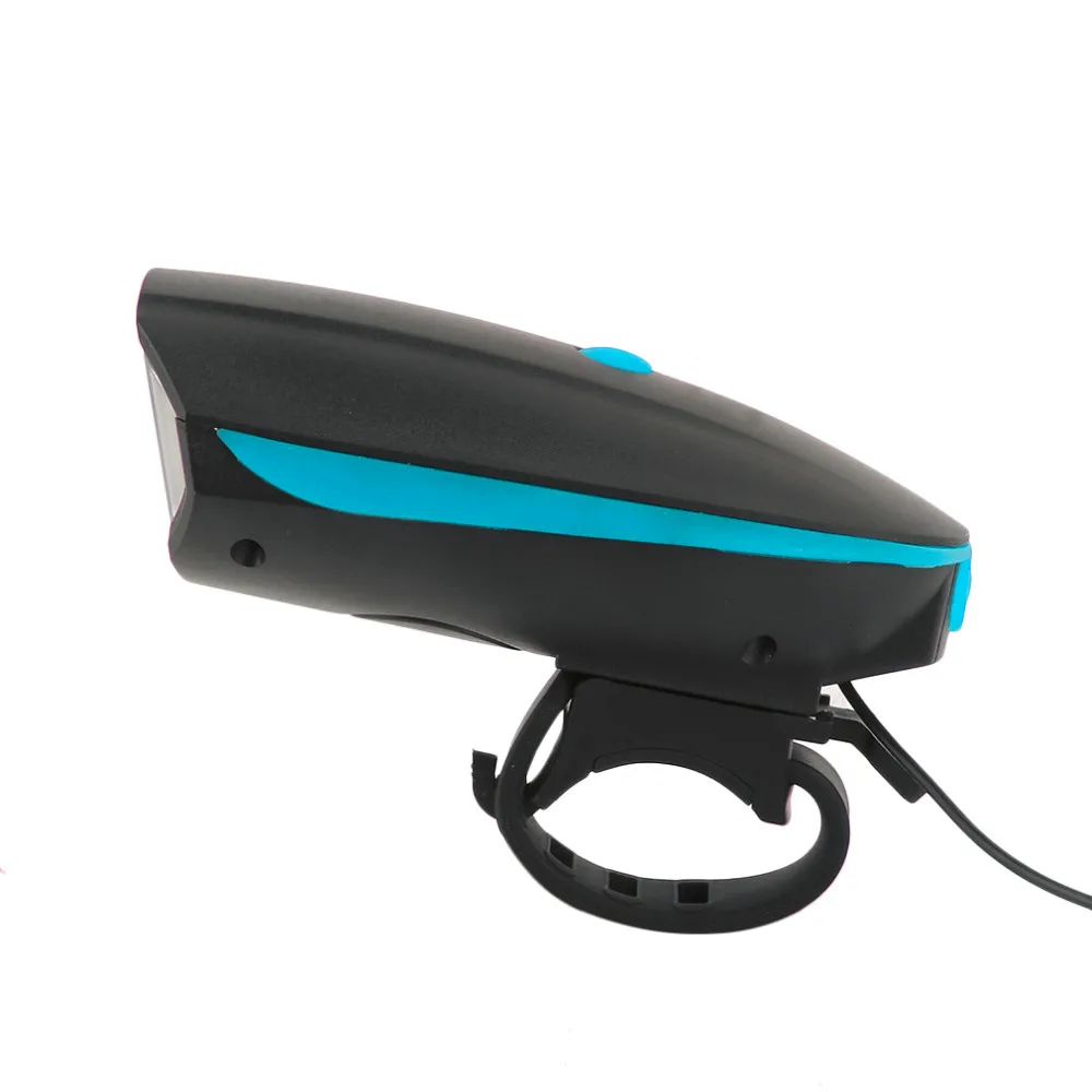 Bicicleta luz de la linterna LED con Bell Luces de Bicicleta de ciclo lámpara MTB ciclismo de carretera faro Accesorios