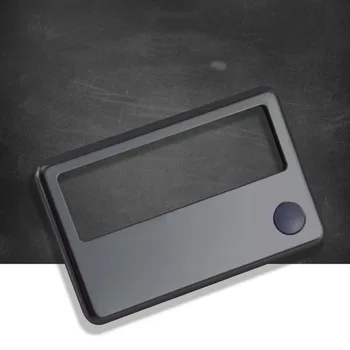 

3X Magnifier Portable Card Magnifier Fresnel Lens 8.7*5.6 cm Pocket Credit Card Size Multi-function Magnifier with LED Light