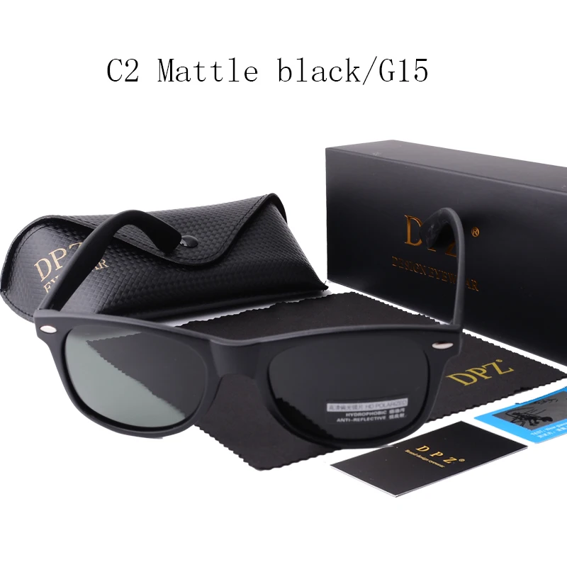 Популярные Классические брендовые дизайнерские поляризационные солнцезащитные очки для женщин и мужчин с покрытием rayeds зеркальные солнцезащитные очки Джастин oculos мужские дорожные очки - Цвет линз: 2140 C2