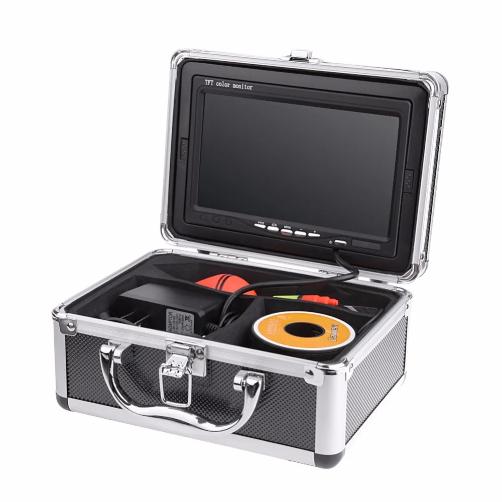 

30m Professional Fish Finder 7" Underwater Fishing Video Camera Monitor Night-vision 1000TVL HD CAM