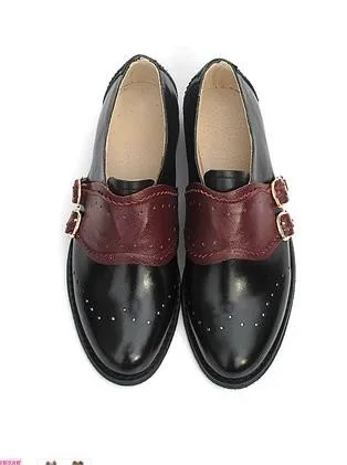 13 Цвет по выбору Ретро/Европейский Американский популярный из натуральной кожи дамские повседневные плоские Обувь Колледж ветер Брок обувь Оксфорд женский