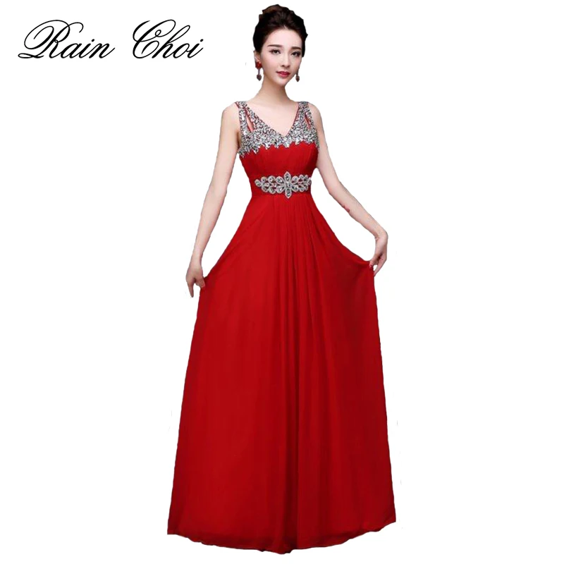

Evening Dress 2019 Floor-length Chiffon Formal Prom Party Gowns Long Evening Dresses