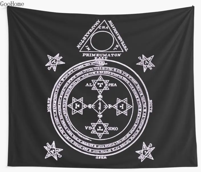 

Magical Circle of King Solomon INVERTED Wall Tapestry Cover Beach Towel Throw Blanket Picnic Yoga Mat Home Decoration