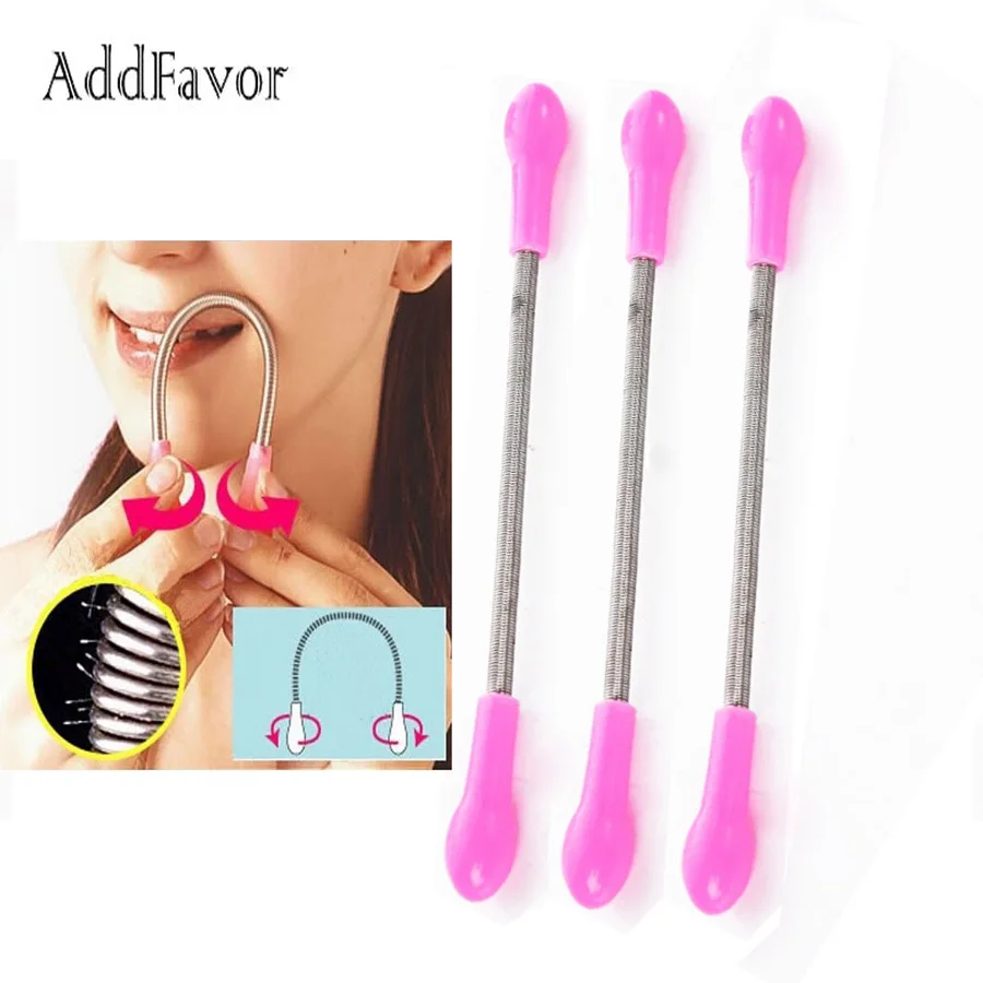 

AddFavor 3Pcs Facial Hair Remover Epilator Epistick Spring Face Skin Care Threading Tool Removal Beauty Essentials Women