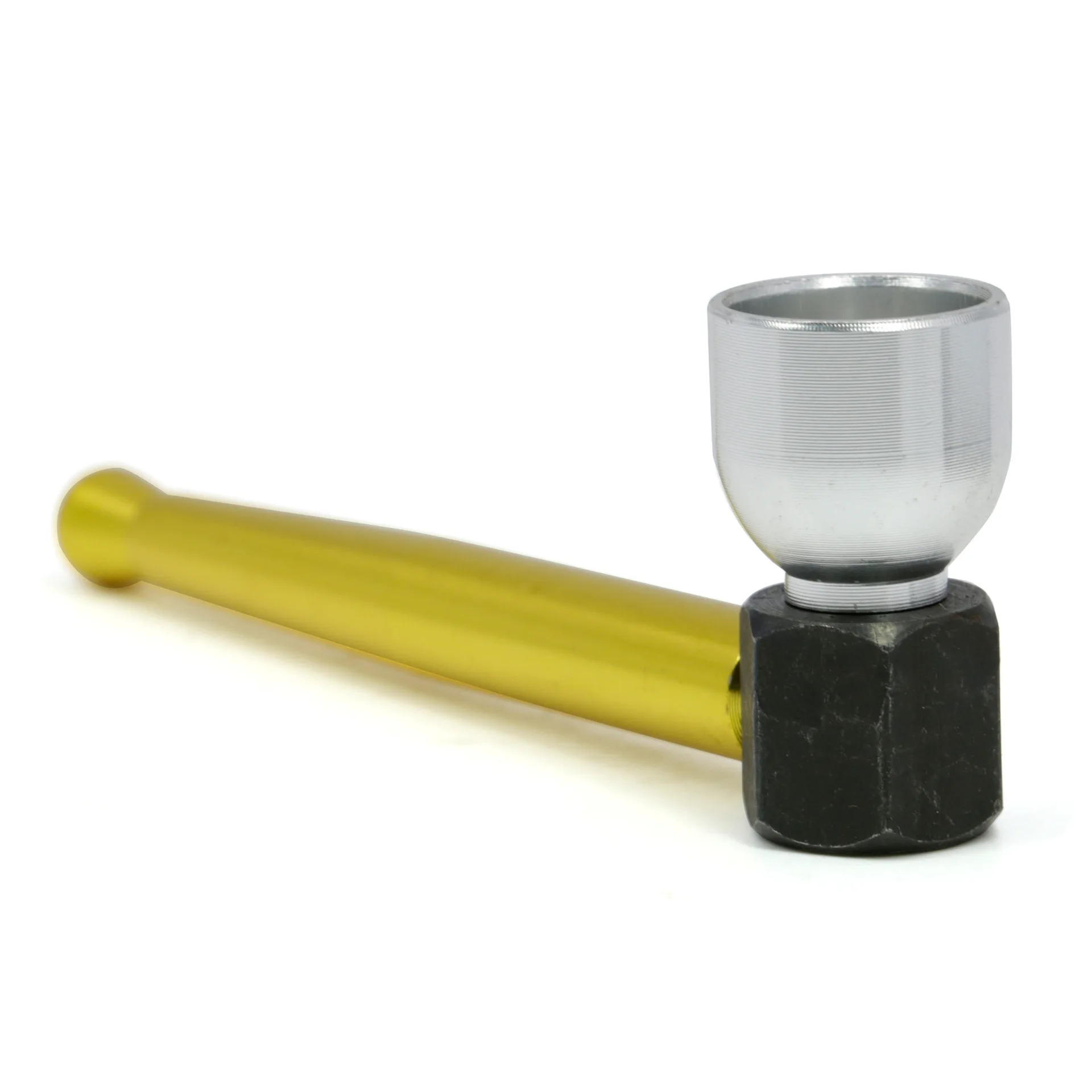 

Creative Metal Baseball Aluminum Alloy Cigarette Pipe Randomly Colors Send Cheap Wholesale Smoking Set Herb Tobacco Pipes