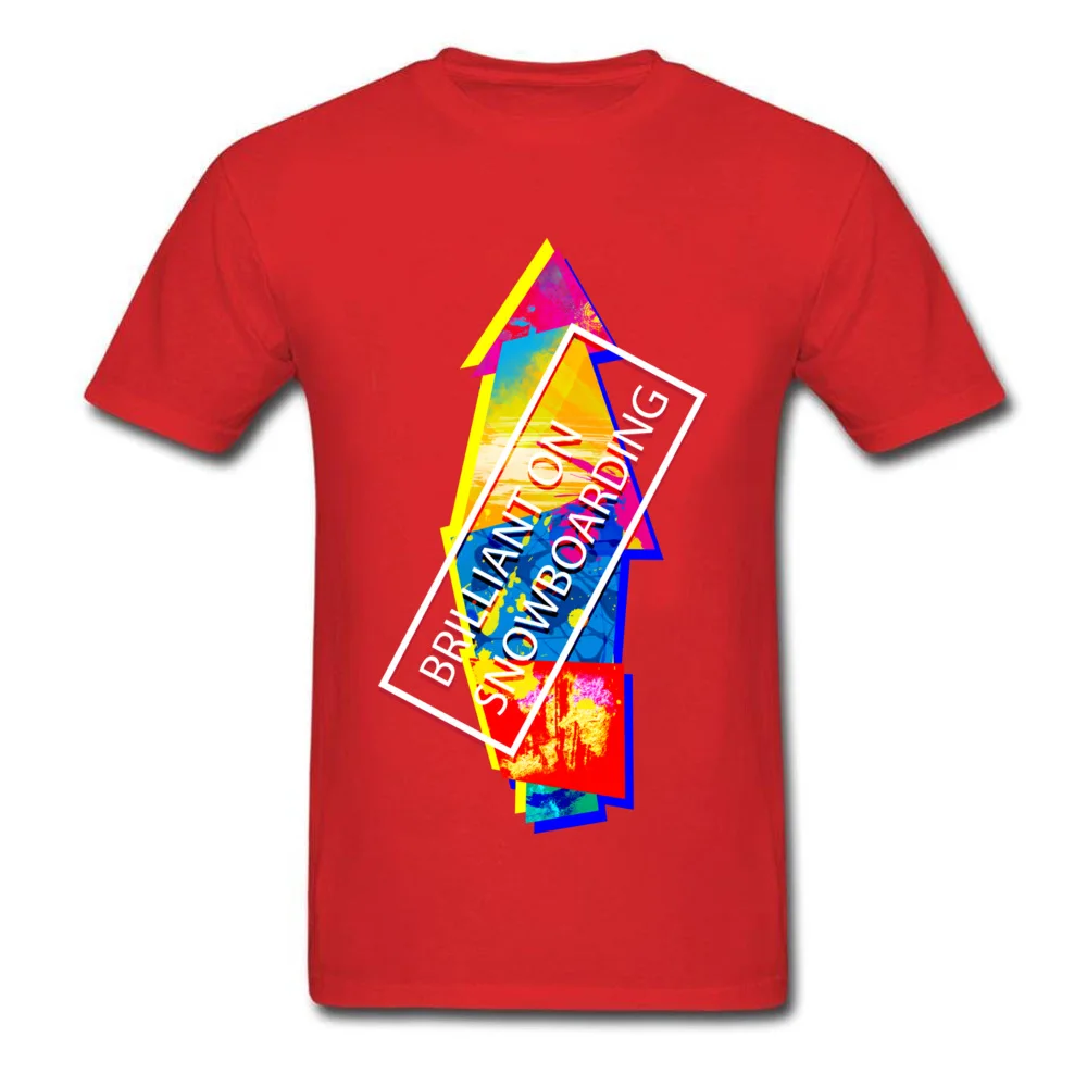Men Company Tops Shirts O Neck ostern Day 100% Cotton Fabric T Shirts Normal Short Sleeve BRILLIANT ON SNOWBOARDING T Shirt BRILLIANT ON SNOWBOARDING red