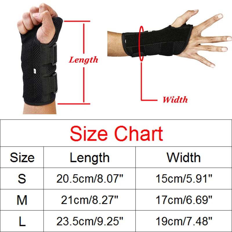 Карпальный медицинский запястье поддержка растяжение шина для предплечья Регулируемая дышащая запястье брекет медицинский рука запястье шина Прямая поставка