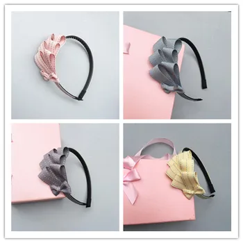 

Wholesale 12pcs Boutique Ribbon Hair Bow Hairbands Solid Bowknot Hard Headbands Fashion Princess Headwear Hair Accessories
