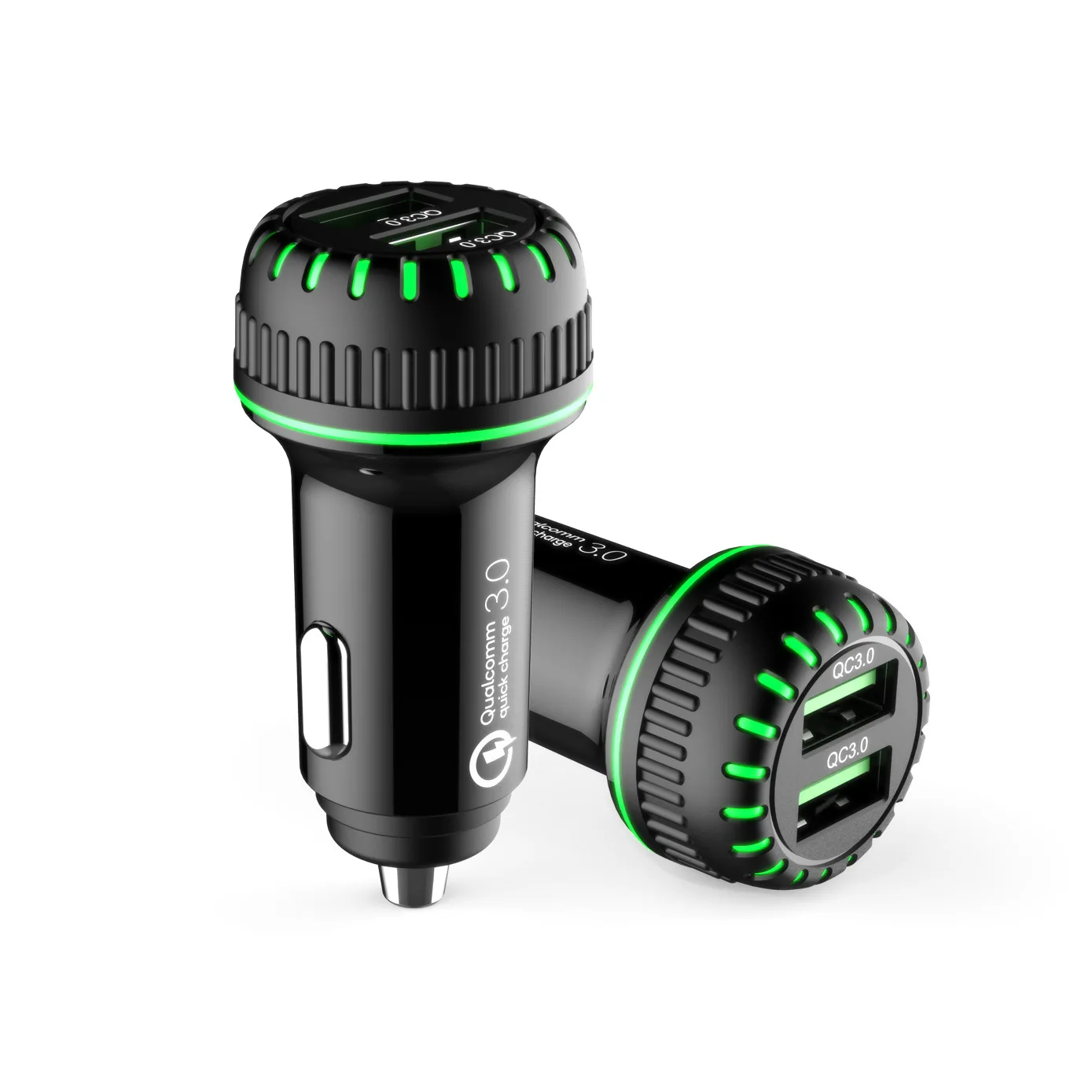 

USB Charger Quick Charge 3.0 Mobile Phone Charger 2 Port USB Fast Car Charger for iPhone Samsung Tablet Car-Charger