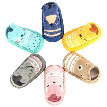 

Anti-Slip Kids Breathable Cotton Socks Children Floor Socks Animal Pattern Soft Bottom Shoes Toddler Warm Girl Boots Socks
