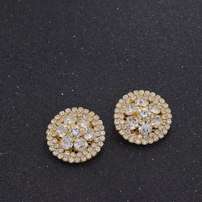 Rhinestone clothings buttons (2)