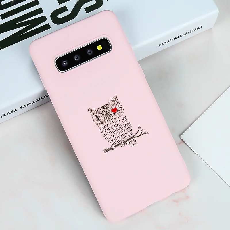 Чехол для Samsung S10 Plus мультяшный чехол S10e Galaxy S8 S9 Lite силиконовый мягкий бампер из