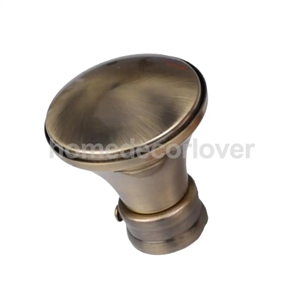 1 Piece Retro Curtain Pole Rod Finials Ends Heads 28mm