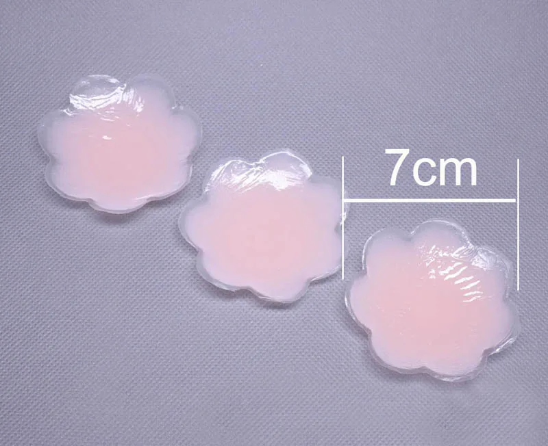 

1 Pair Cool Reusable Self Adhesive Silicone Breast Nipple Cover Bra Pad Invisible Breast Petals for Party Dress