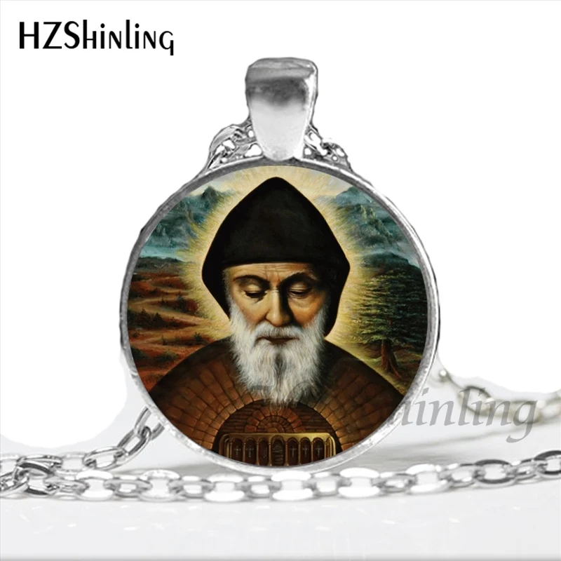 Стеклянные купольные украшения колье в стиле Saint Charbel с рисунком новый дизайн