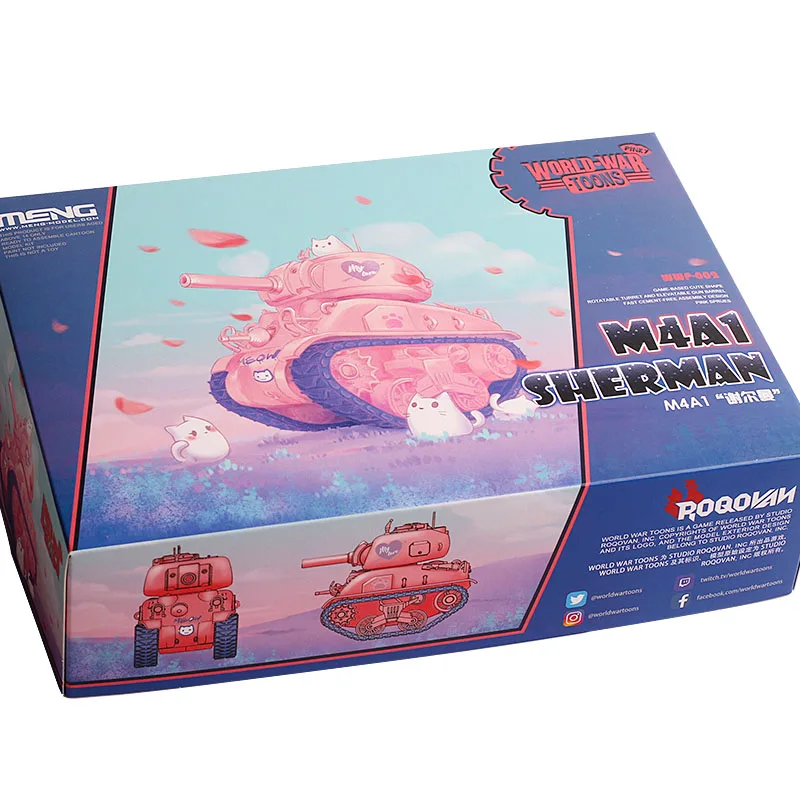 Meng WWP 002 Pinky M4A1 Sherman Q Edition пластиковые сборные наборы моделей|Наборы для сборки