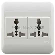 6 отверстий 6U10A Защитная настенная Стандарт Разъема 10A многофункциональная розетка Универсальная Розетка