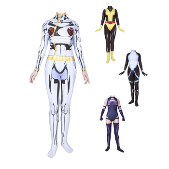 

X-men Neena Thurman Domino Superhero Cosplay Costume Zentai Bodysuit Suit Jumpsuits Adult Kids