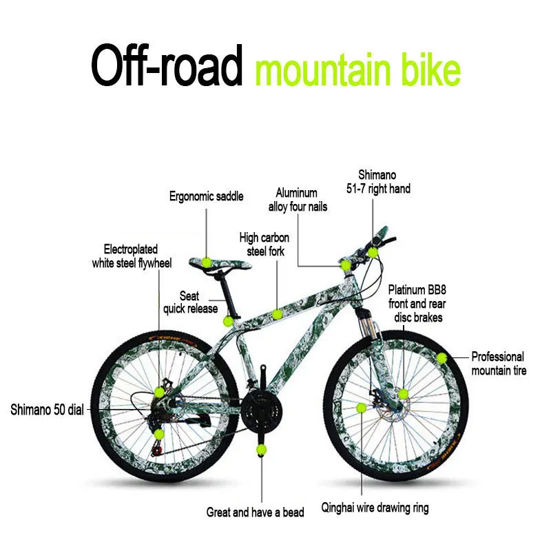 Flash Deal Promotion 26 inch bicycle double disc brake bicicleta mountain bike speed student fiets 1