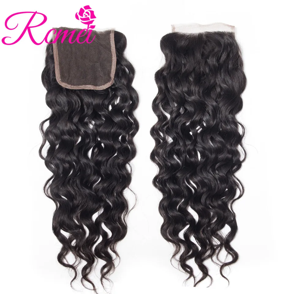 Brazilian Water Wave Bundles With Closure Non Remy Hair 4 Bundles Water Wave Weaving With Lace Closure Free Part Can Dyed Rcmei Brazilian Water Wave Bundles With Closure Non Remy Hair 4 Bundles Water Wave Weaving With Lace Closure Free Part Can Dyed Rcmei