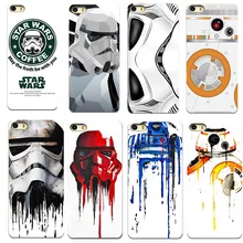 Casos tpu para apple iphone 4 4s 5 5s se 6 6 s 7 7 Mais CASOS DO TELEFONE MÓVEL TAMPA TRASEIRA CASO R2D2 de STAR WARS COFFEE STORMTROOPER FINA