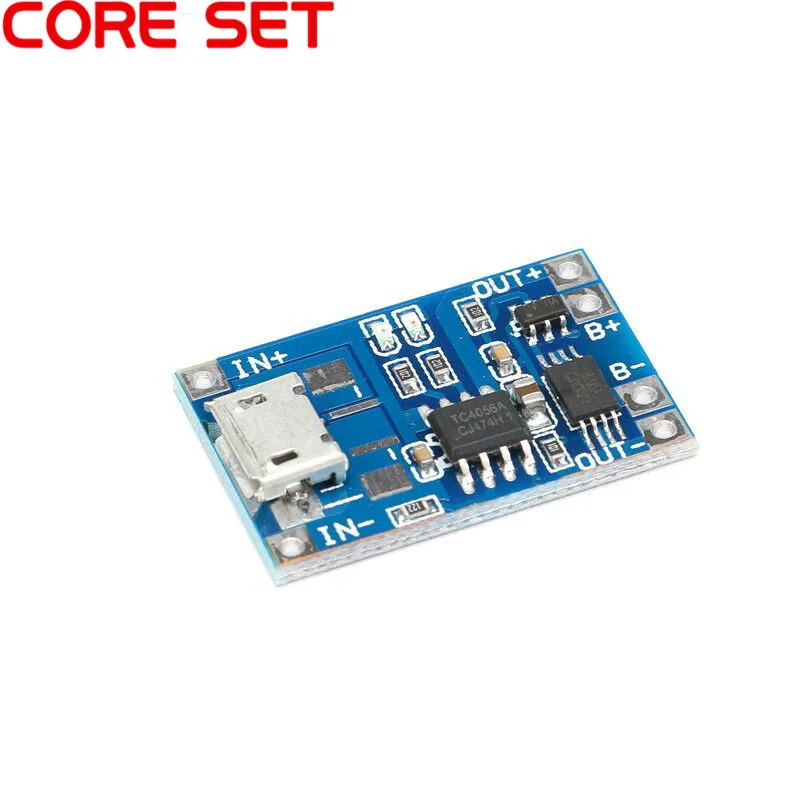 

5V 1A Micro USB 18650 Lithium Battery Charging Board Charger Module With Protection Dual Functions