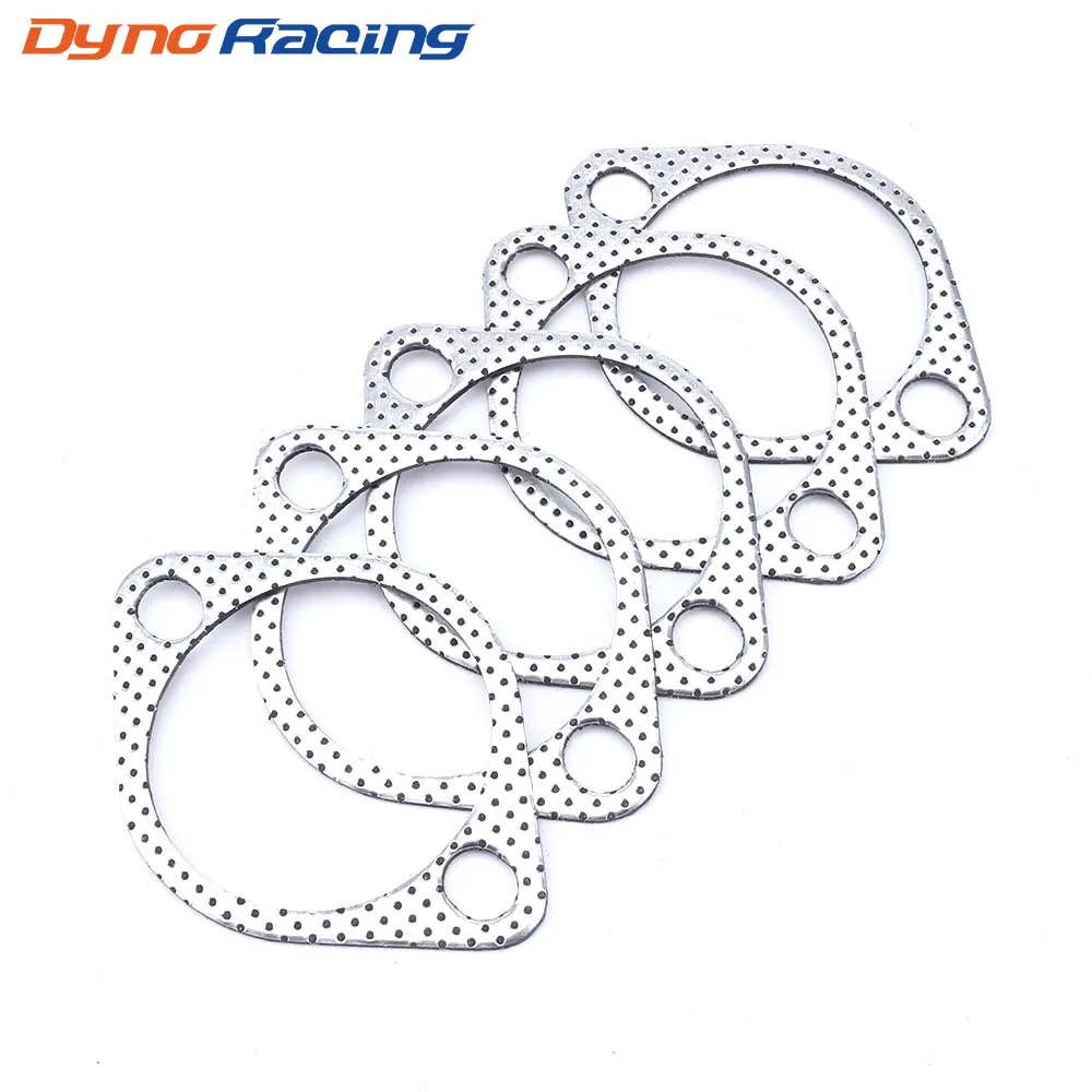 

Aluminum 2.75 inch 71mm Car Engine Exhaust Gasket Downpipe Flange Universal Exhaust Pipe Gasket with two holes 5pcs/Lot