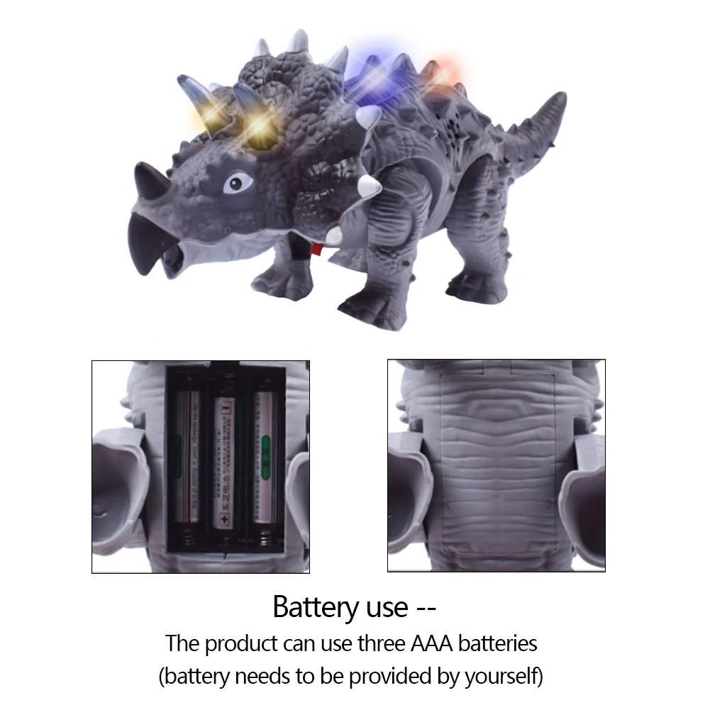 Elétricos para as Crianças Brinquedos para Presente de Aniversário Brinquedos Andando Eletrônico Adorável Dinosaur Fresco Animais Eletrônicos Piscando 1pcs 2 Animais e robôs por radiocontrole