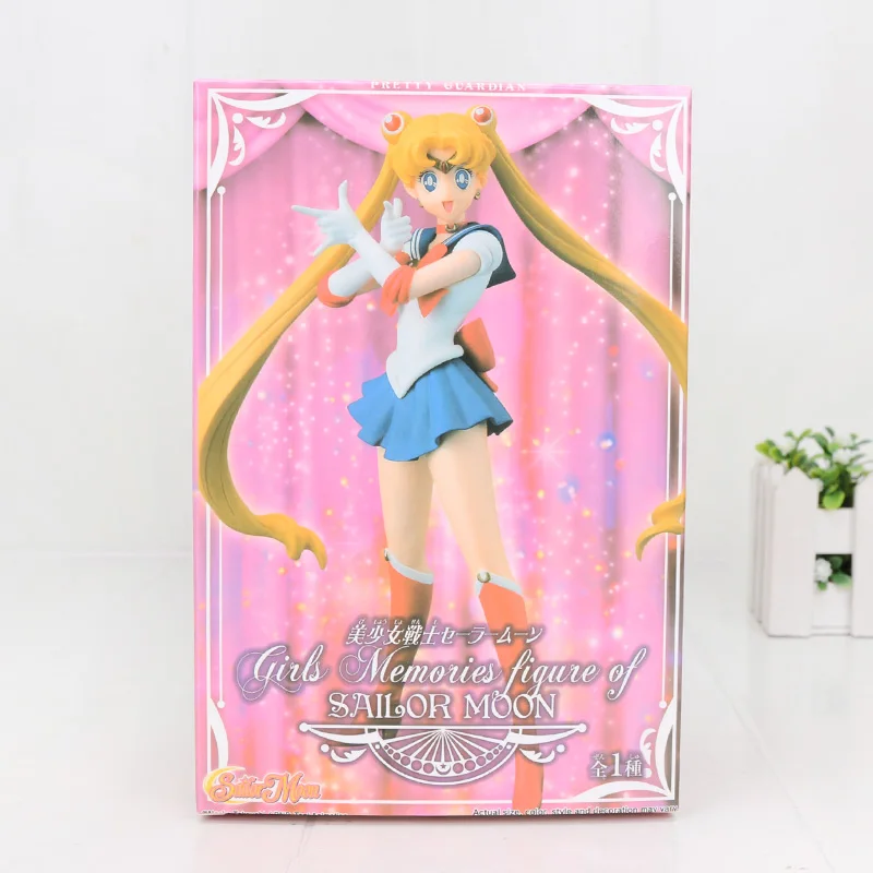 Фигурка Сейлор Мун 16 см Tsukino Usagi Mercury Mars Venus Jupiter Chibiusa Meiou Setsuna Kaiou фигурка украшения торта ПВХ Модель - Цвет: 1 box