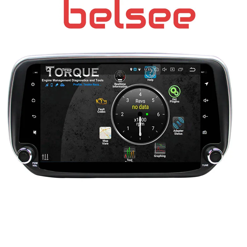 Clearance Belsee 9" IPS Screen Android 8.0 Radio Car Stereo Upgrade Head Unit GPS Navigation Player for Hyundai Santa Fe ix45 2019 2018 5