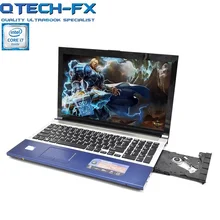 15.6 «i7 игровой Тетрадь 8 ГБ Оперативная память SSD 64/120/256 ГБ + 750 ГБ HDD DVD Быстрая Процессор Металл ноутбук офисные AZERTY Испанский Русский Keyboard