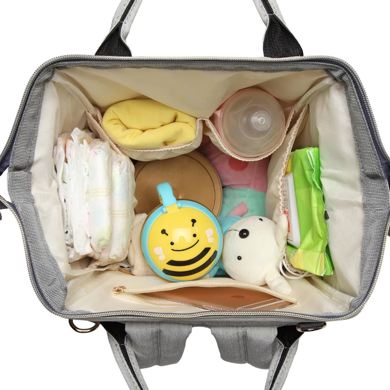 LEQUEEN модный многоразовый подгузник, сумка в полоску для малышей, сумка для подгузников, большая емкость, водонепроницаемая мокрая сумка, рюкзак для путешествий, сумка для кормления