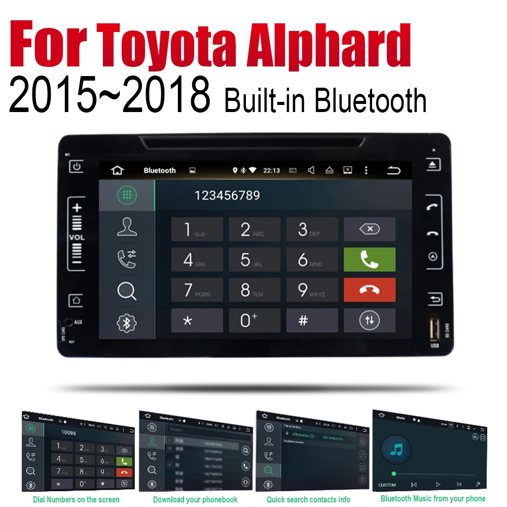 Sale ZaiXi Auto Radio 2 Din Android Car DVD Player For Toyota Alphard 2015~2018 GPS Navigation BT Wifi Map Multimedia system Stereo 5 Sale ZaiXi Auto Radio 2 Din Android Car DVD Player For Toyota Alphard 2015~2018 GPS Navigation BT Wifi Map Multimedia system Stereo 5