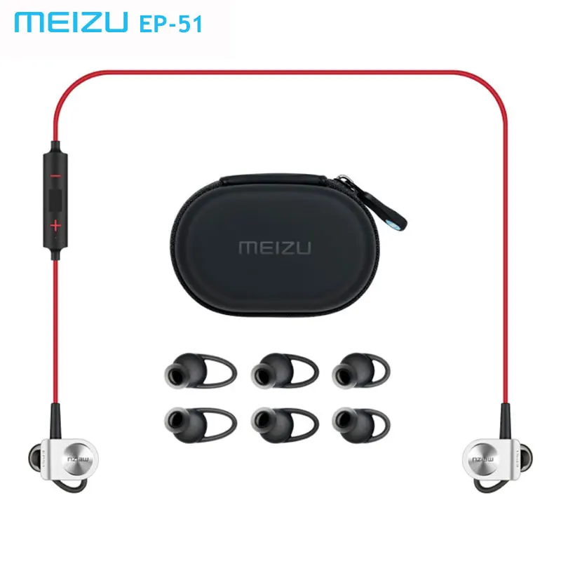 Original Meizu EP51 wireless Bluetooth earphone Stereo Headset  Waterproof APT-X Sports earhud With MIC Aluminium Alloy for  